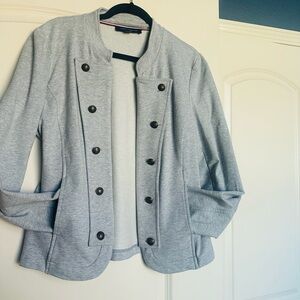 Stylish Gray Women's Jacket Tommy Hilfiger